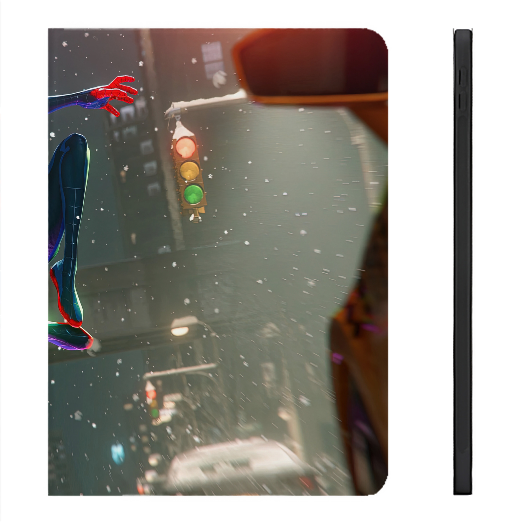 （画像用） Spider Man スパイダーマン IPadケース ペンホルダー付き ブックスタイルデザイン